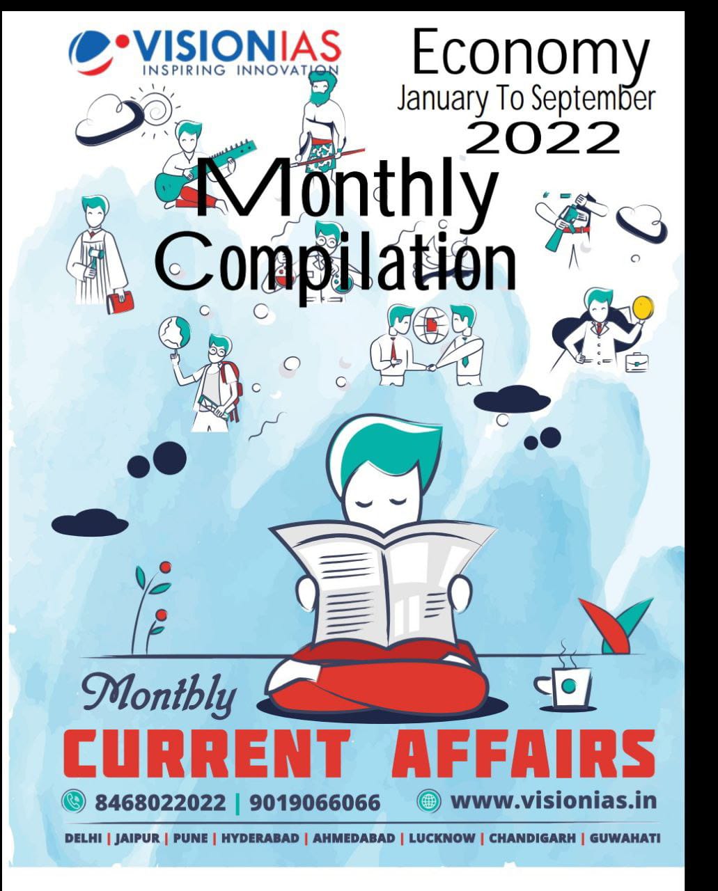 Vision IAS Current Affairs January 2022 to September 2022 Photocopy (Pack of 9) ENGLISH MEDIUM] Xerox Printed Material