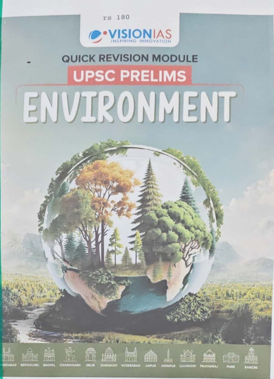 Vision IAS Environment QRM Prelims Special 2026 Xerox Printed Material [English Medium]Xerox Printed Material