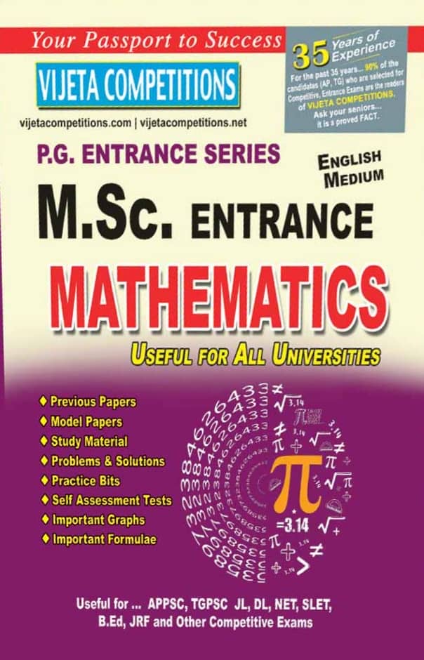 Vijeta M.Sc Entrance Mathematics Useful for all Universities[English Medium]