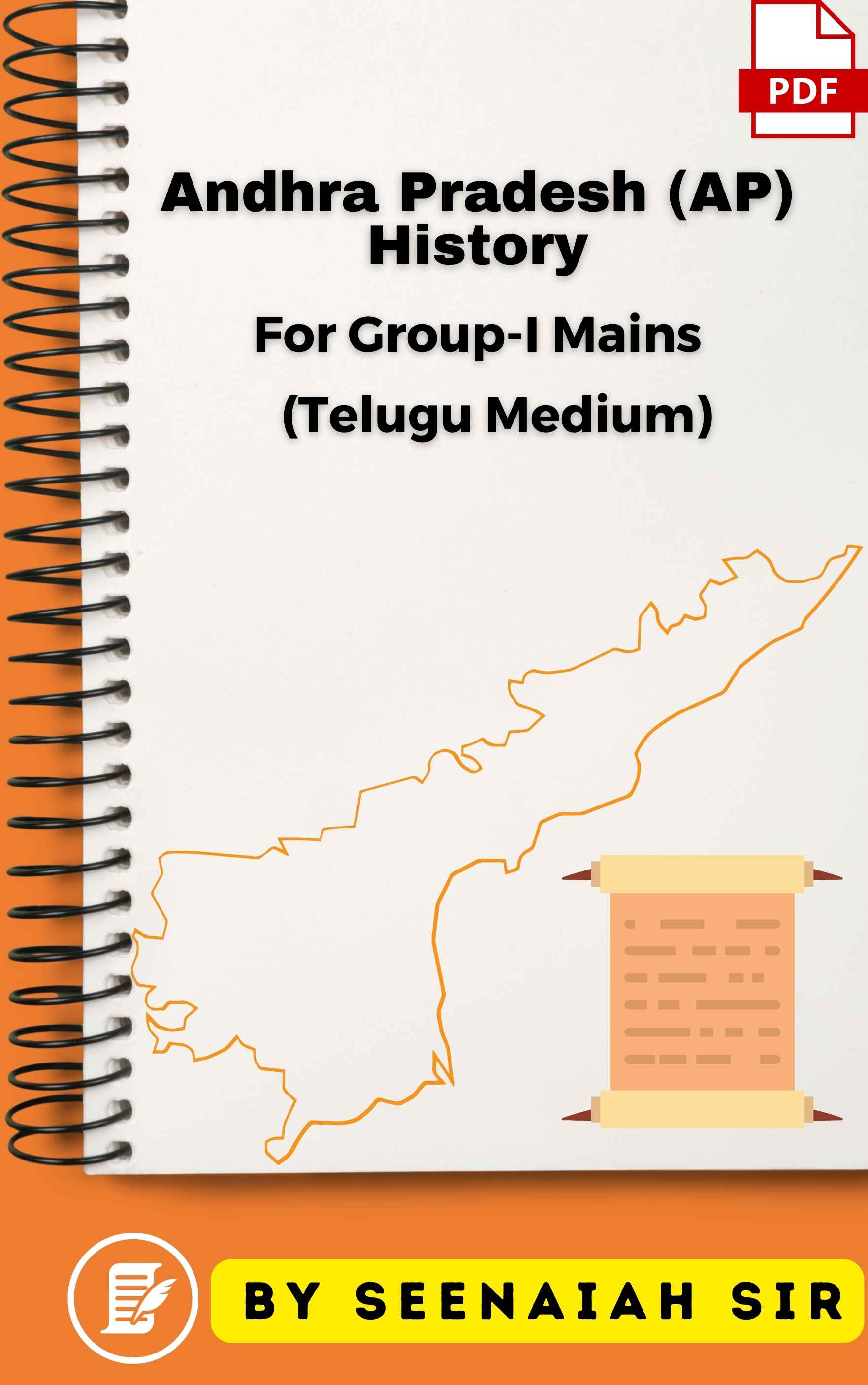 Andhra Pradesh (AP) History for Group-I Mains (Hand Written Class Notes Telugu Medium)