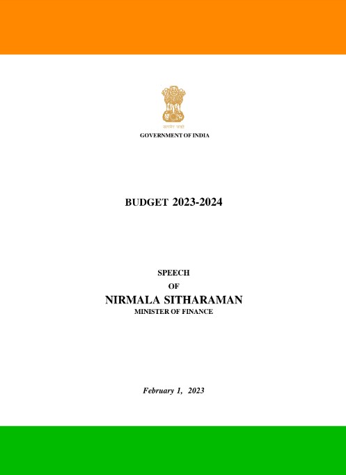 Budget 2023-2024 Speech of Niramala Sitaramaman - Ministry of Finance