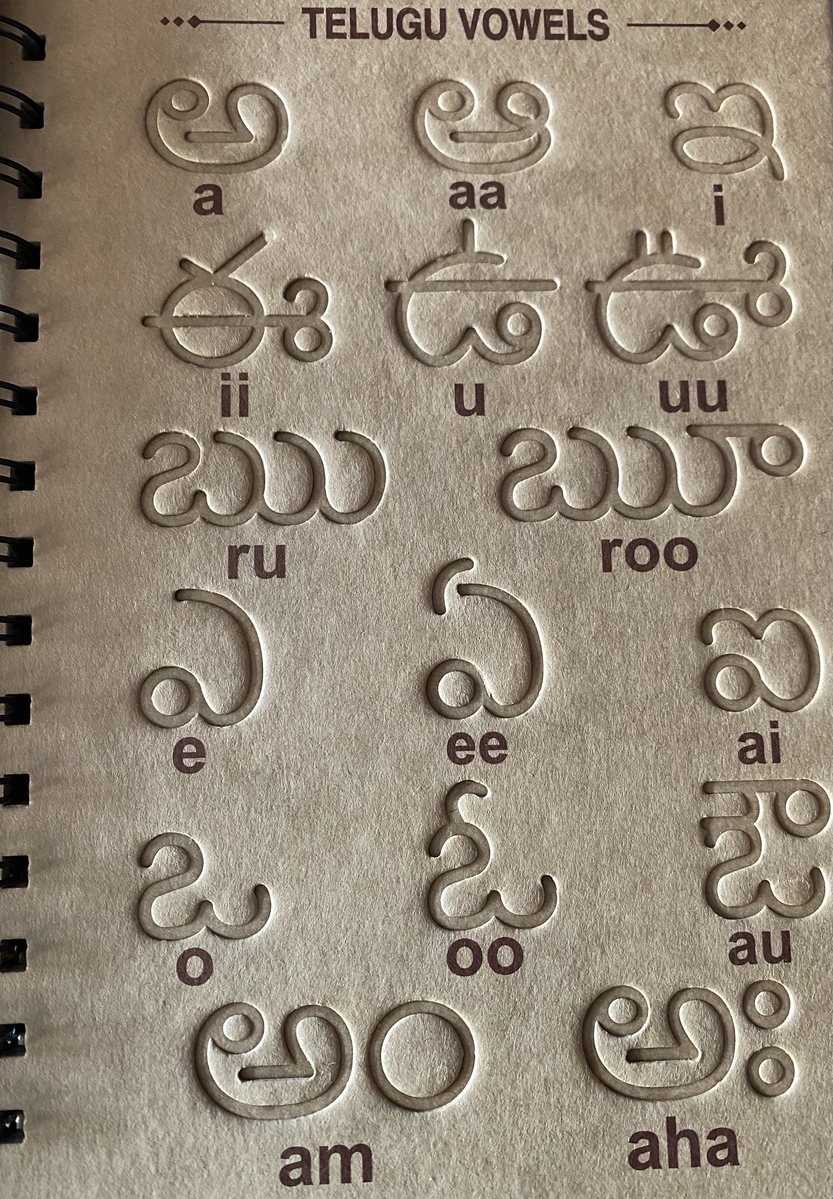 Learn to Write TELUGU Stencil Book With Pencil
