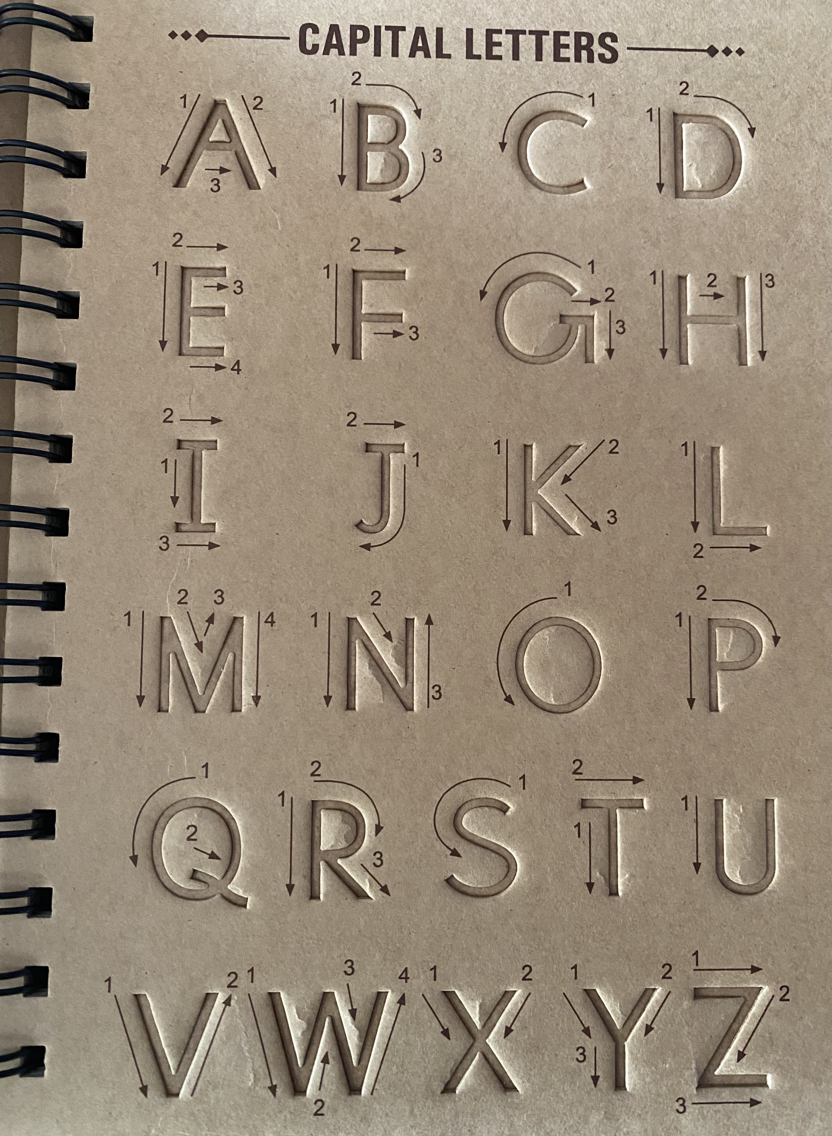 Learn to Write ENGLISH Stencil Book With Pencil