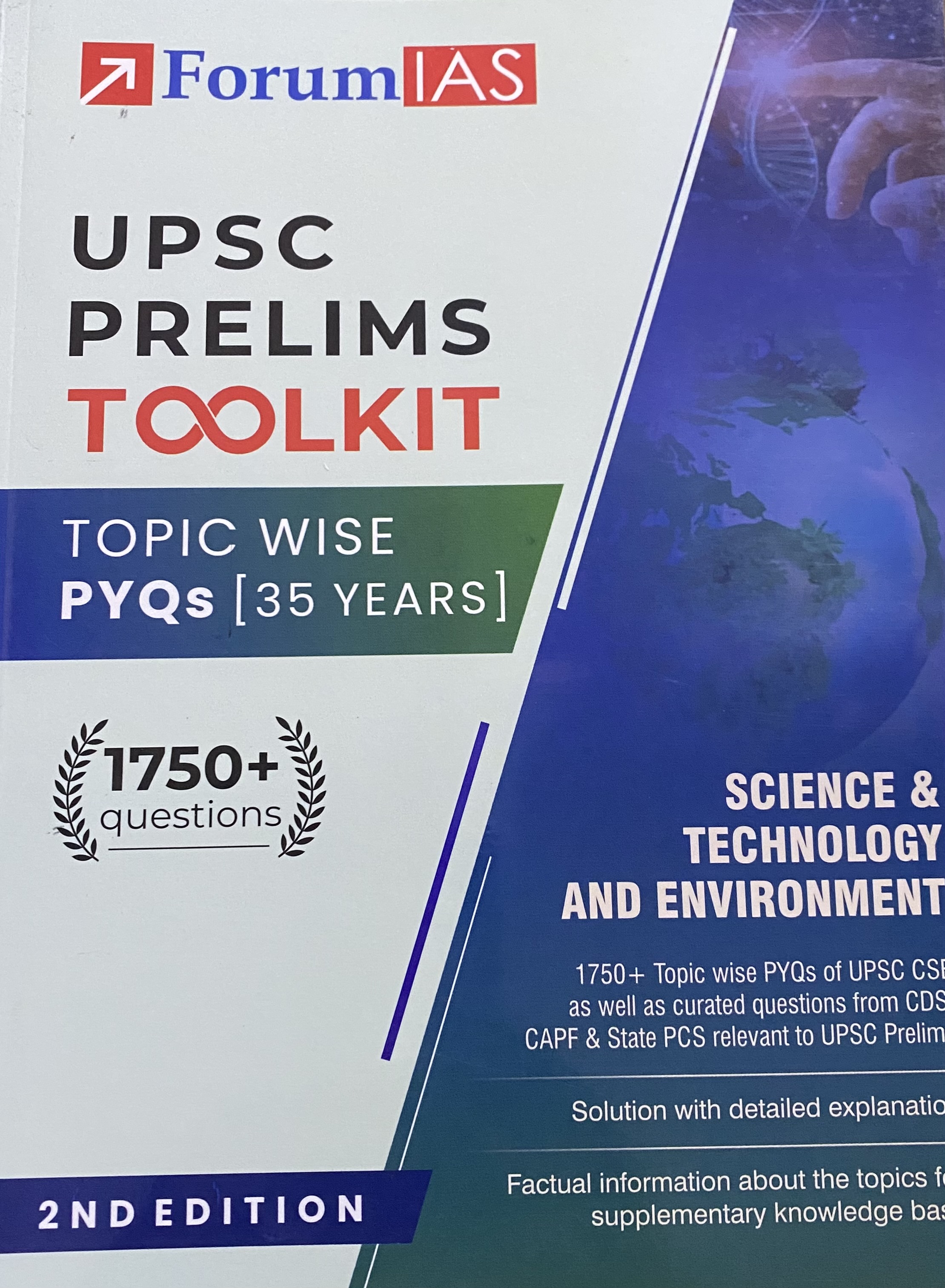 Forum IAS UPSC Prelims Toolkit Science & Technology and Environment Topic wise PYQs [English Medium]