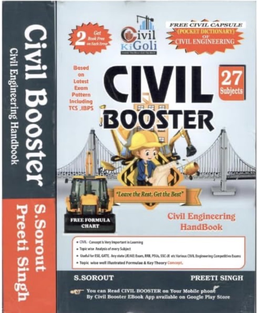 CIVIL KI GOLI - CIVIL BOOSTER - Civil Engineering Handbook 27 Subjects By Preeti Singh, S Sorout[English Medium]