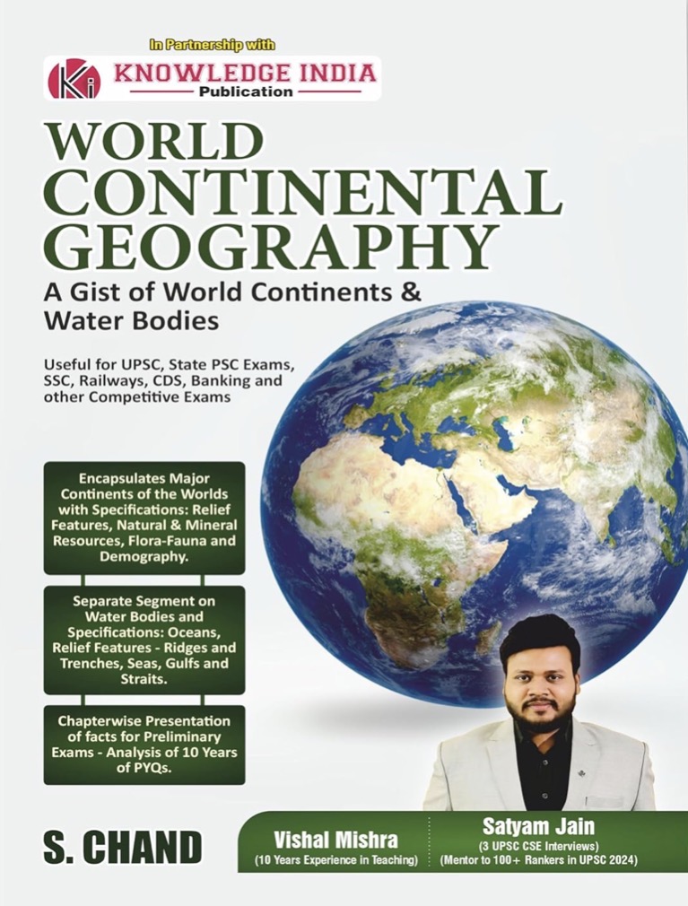 S Chand World Continental Geography By Satyam Jain Knowledge India[English Medium]