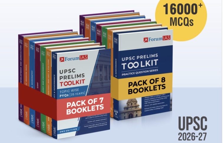 UPSC Prelims Toolkit by ForumIAS - Ultimate Pack of 15 Books (2nd Edition)[English Medium]
