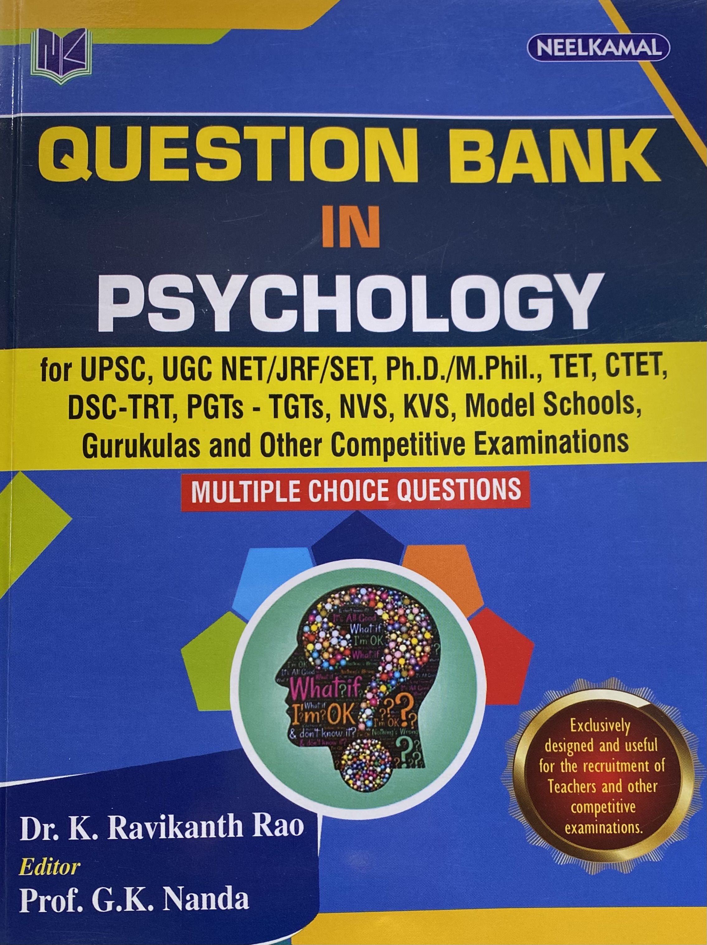 NEELKAMAL Question Bank in Psychology[English Medium]