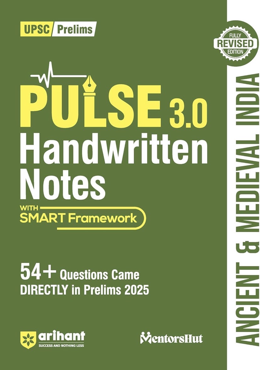 Arihant PULSE Prelims Ancient & Medieval India Coloured Handwritten Notes[English Medium]