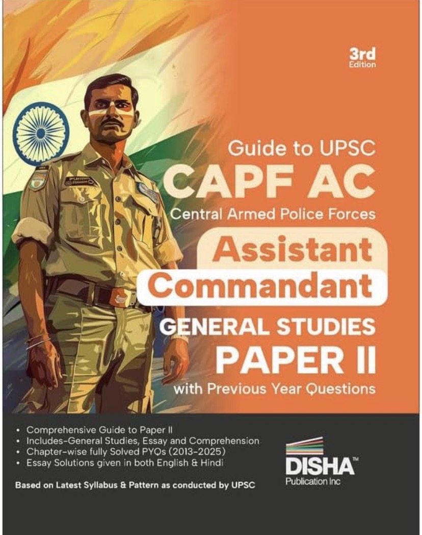 Disha Guide to UPSC CAPF AC Assistant Commandant Descriptive Paper II with Previous Year Questions[English Medium]