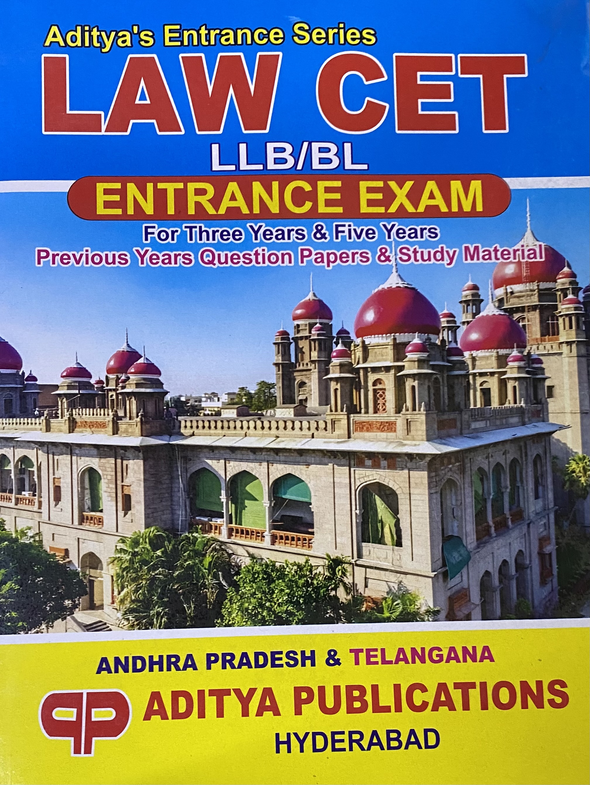Aditya's LAWCET Entrance Guide For 3years & 5years Andhra Pradesh & Telangana[English Medium]