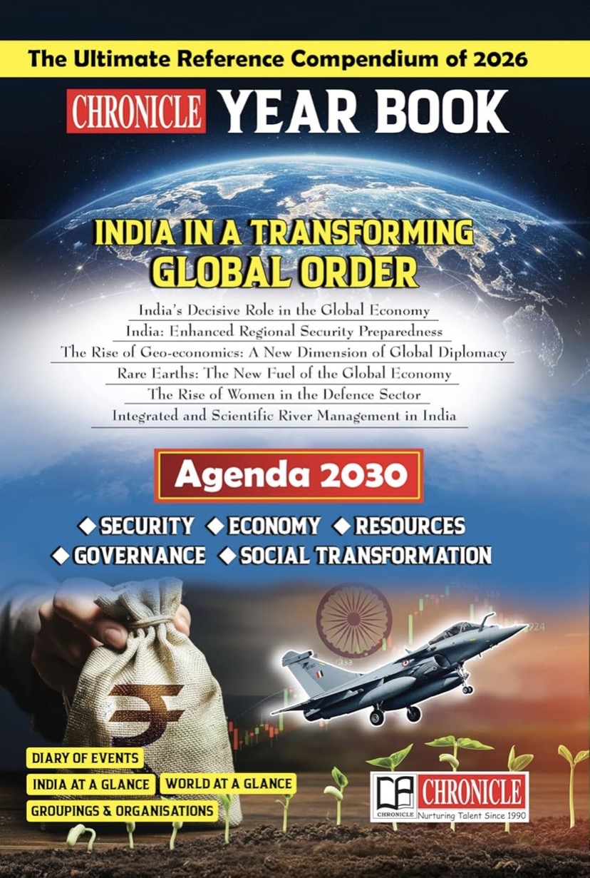 Chronicle Yearbook 2026 -The Ultimate Reference Compendium[English Medium]