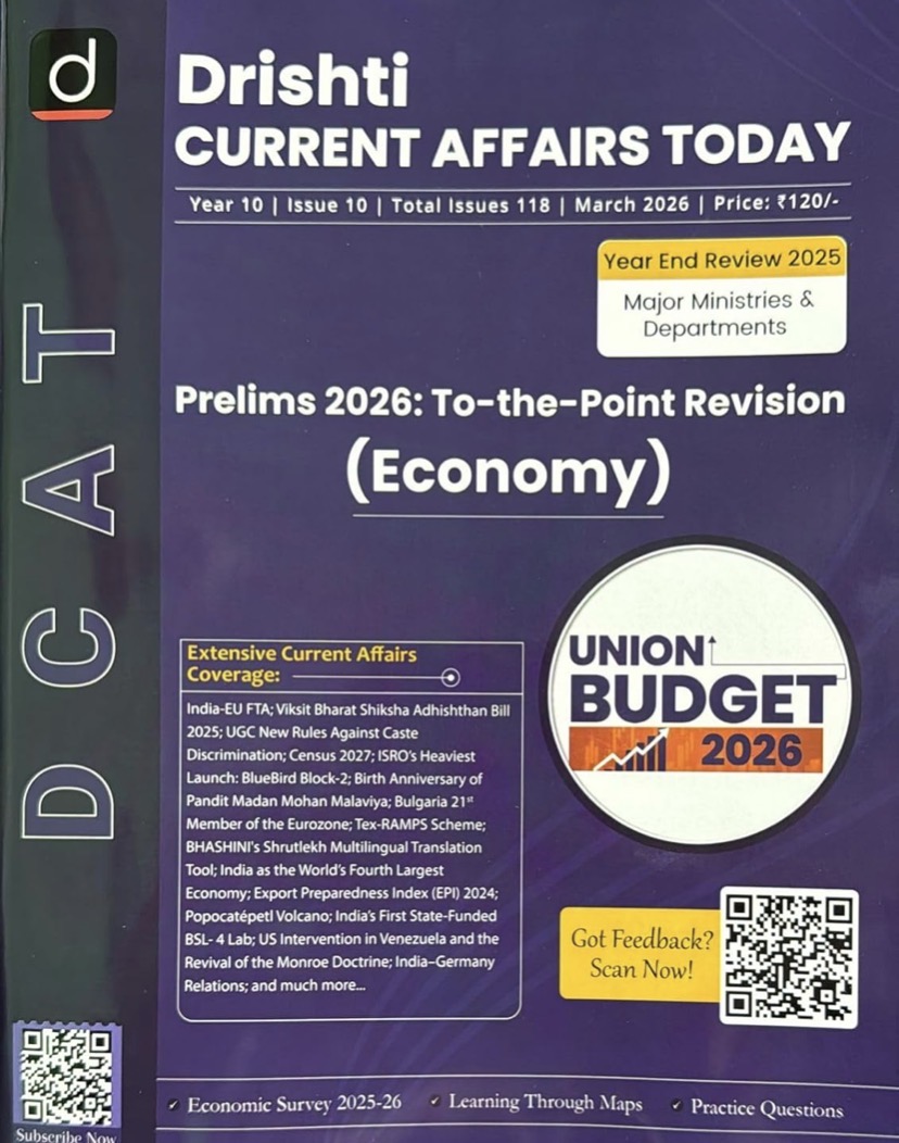 Drishti IAS DCAT March 2026 Current Affairs Today[English Medium]
