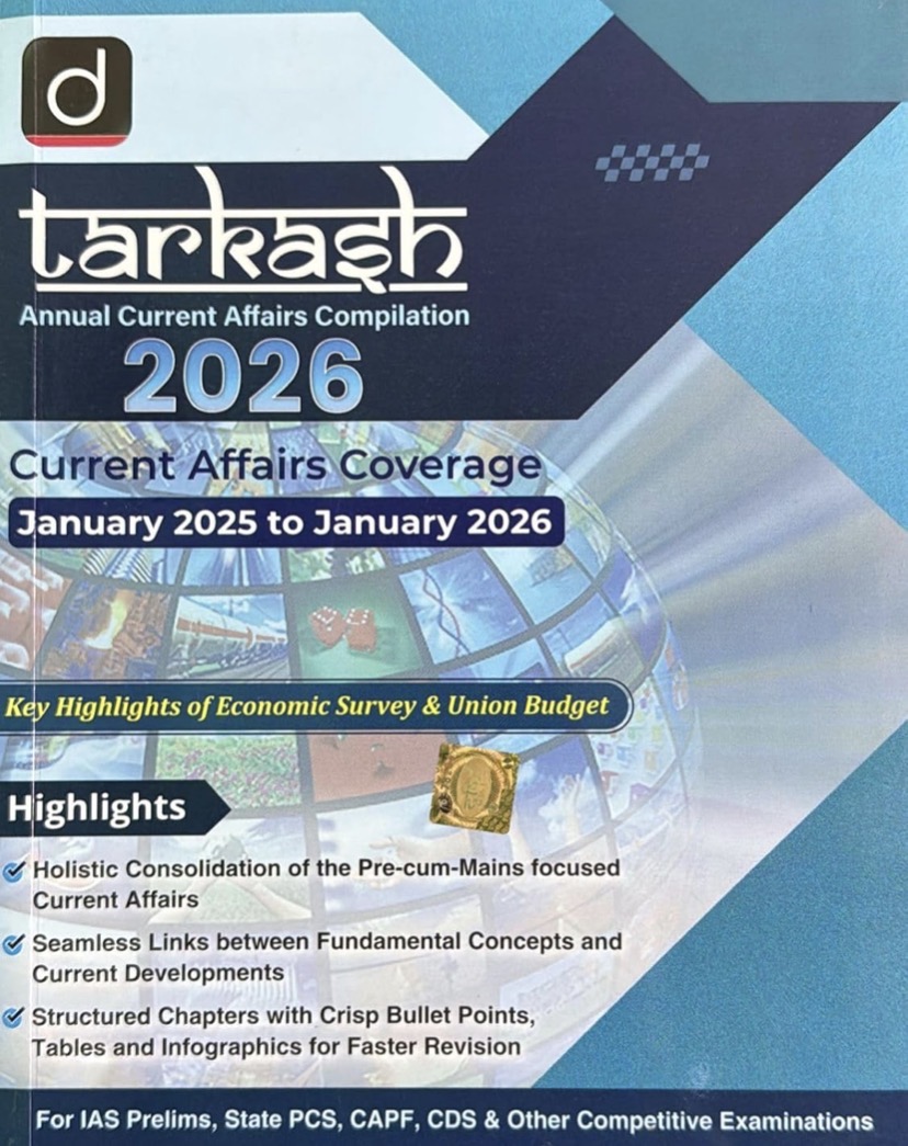 Drishti Tarkash 2026 Annual Current Affairs Compilation(January 2025 to January 2026)[English Medium]