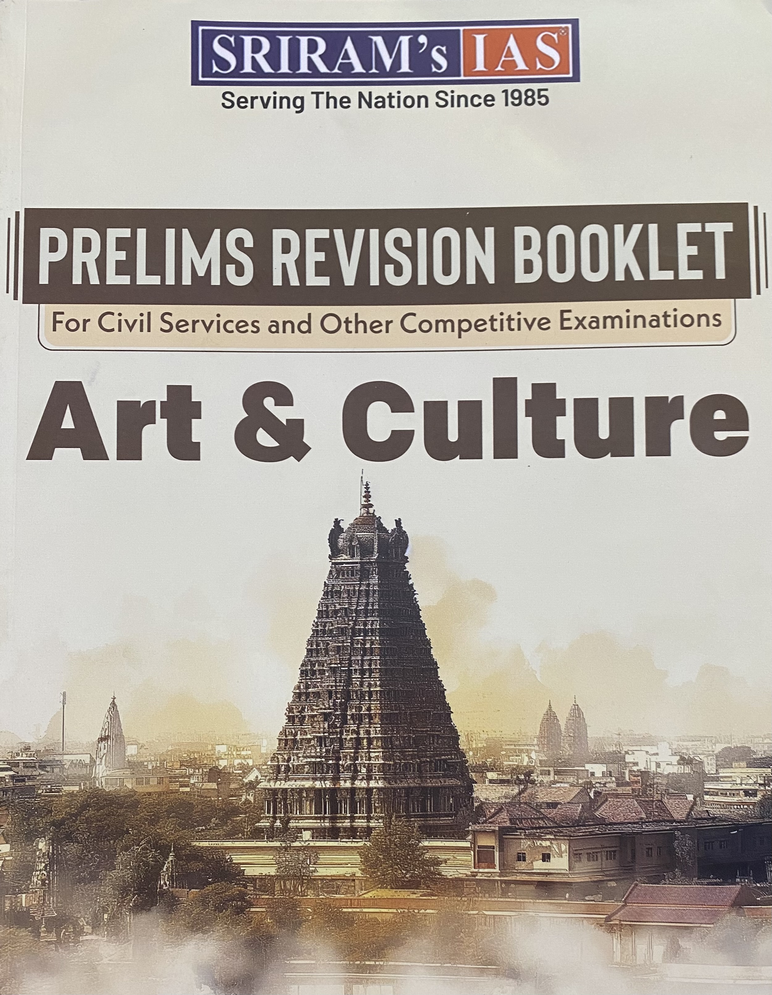 Sriram IAS Prelims Revision Booklet Art & Culture[English Medium]