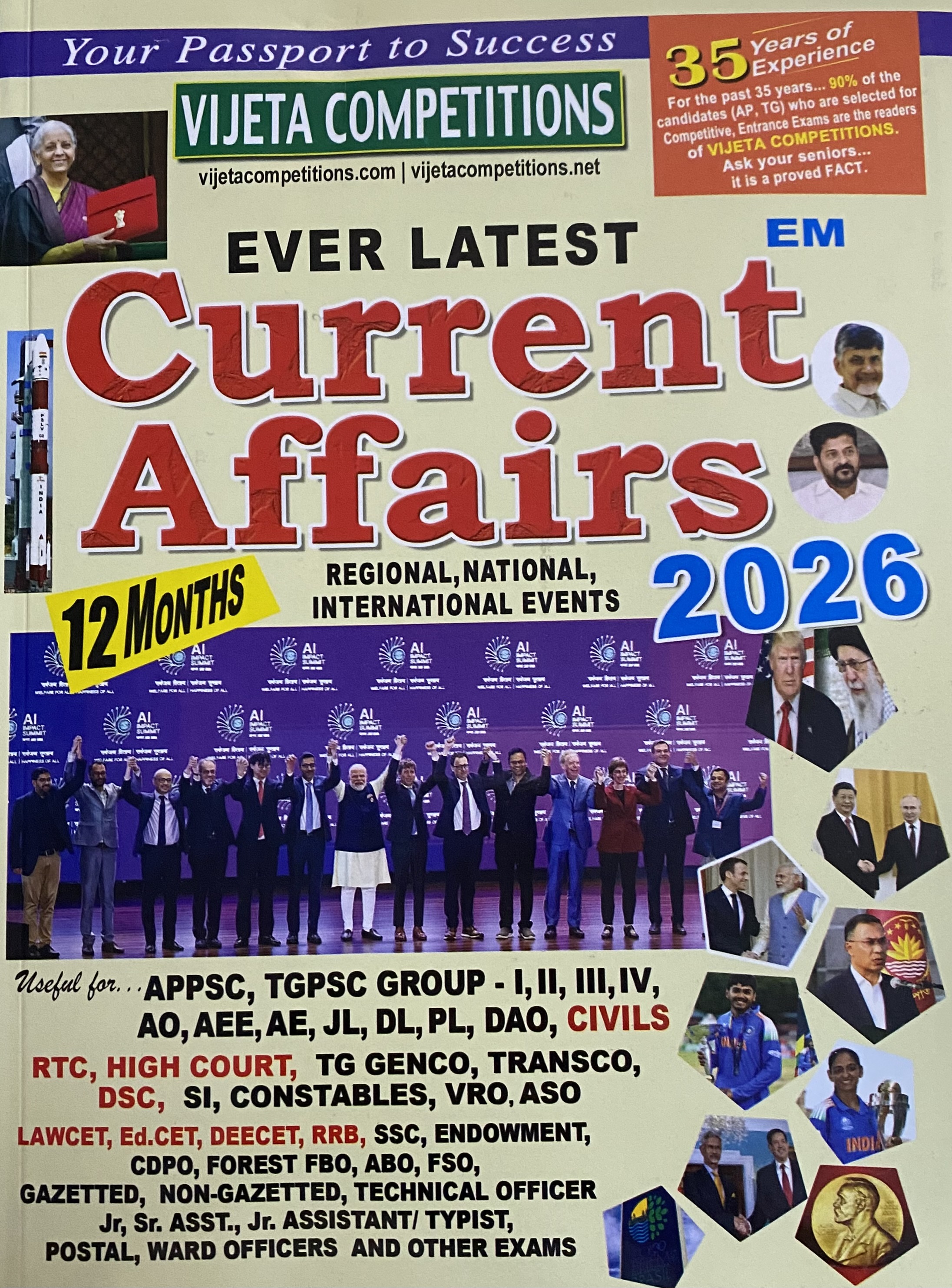 Vijetha Ever Latest Current Affairs 2026 [English Medium]