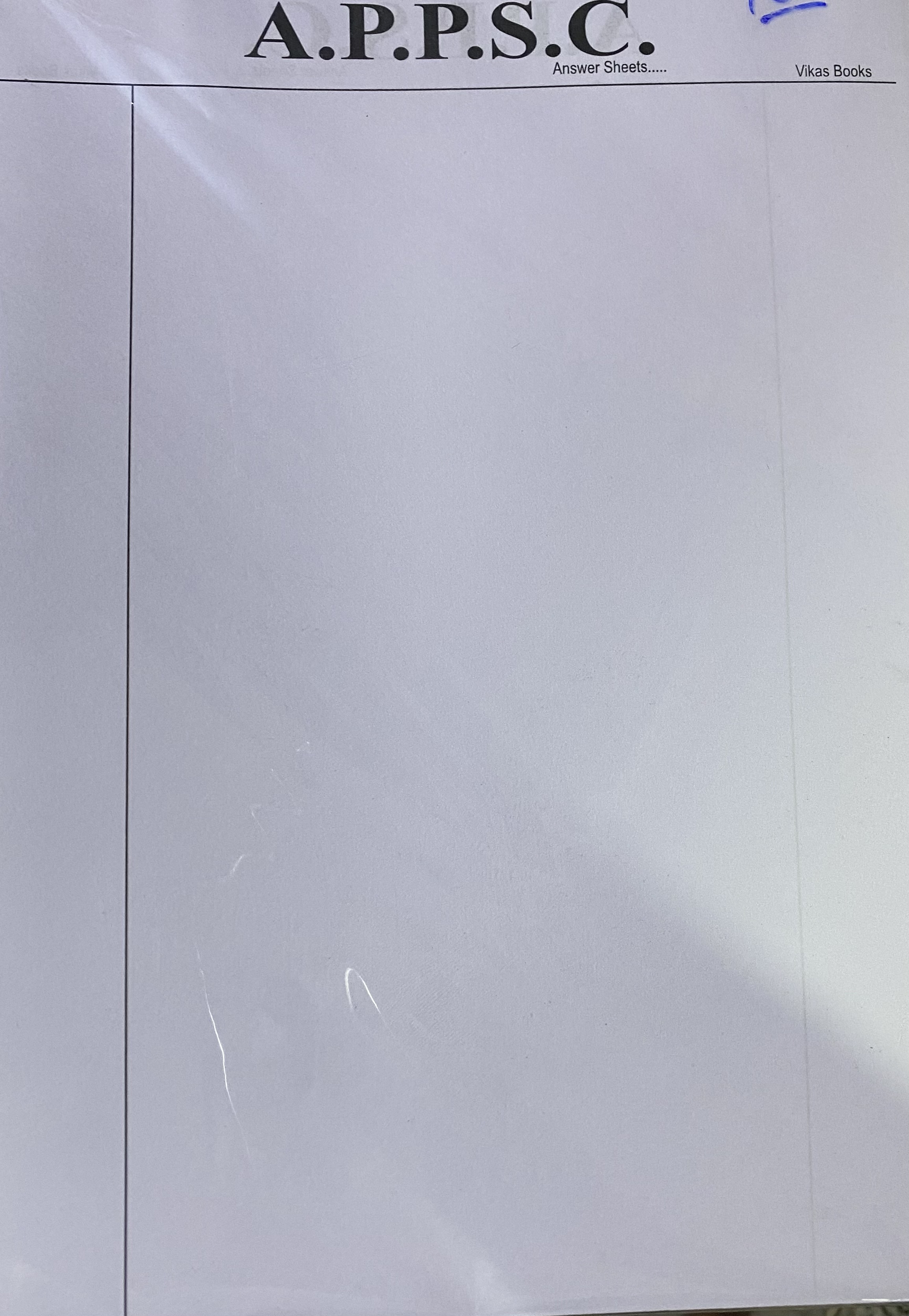 APPSC Group 1 Answer Writing Practice Sheets Set