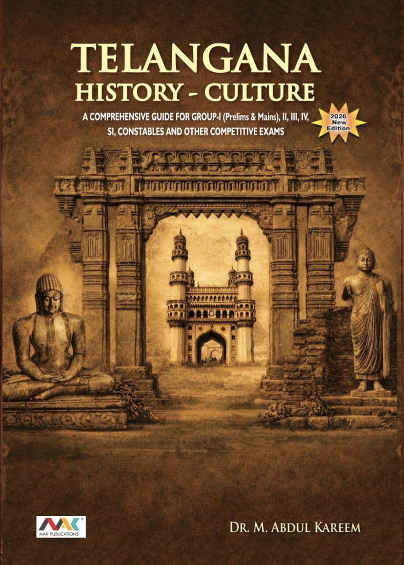 Telangana History & Culture By M Abdul Kareem Sir[English Medium]