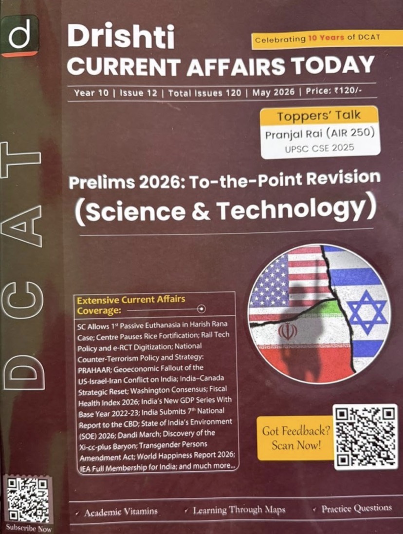 Drishti IAS DCAT May 2026 Current Affairs Today[English Medium]