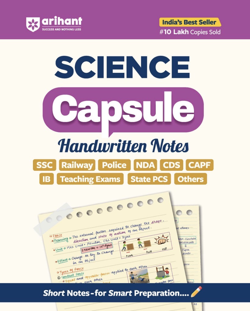 Arihant Science Capsule Handwritten Notes For all Competitive Exams[English Medium]