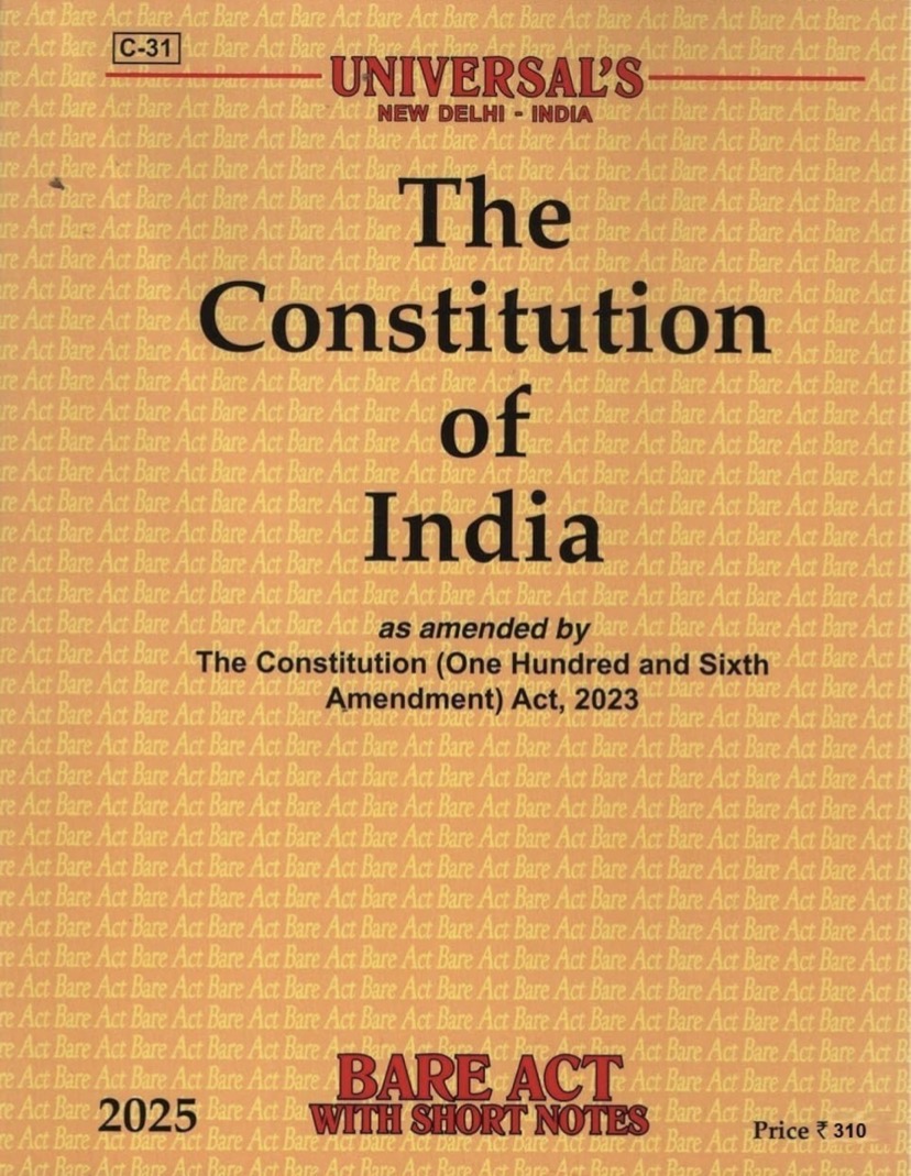 The Constitution of India Bare Act[English Medium]