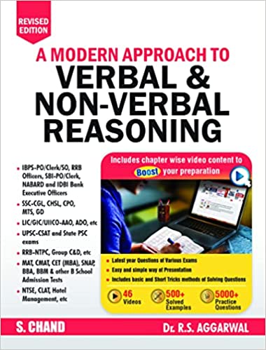 A Modern Approach To Verbal & Non-Verbal Reasoning[2022-2023][EnglishMedium]
