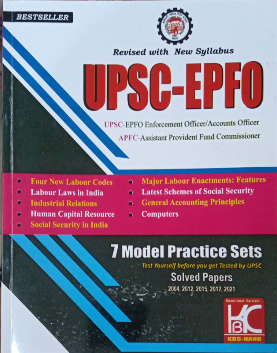 UPSC EPFO -7 Model Practice Sets & Solved Papers[English Medium]2023 Ed KBC