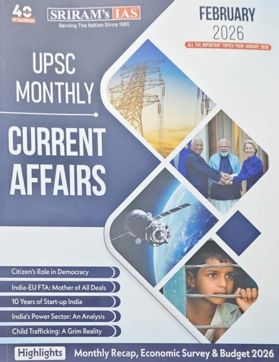 SRIRAM IAS UPSC Monthly February 2026 Current Affairs[English Medium]