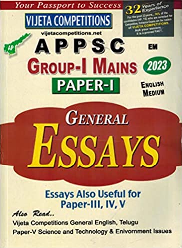 APPSC Group I Mains Paper I General Essay [ ENGLISH MEDIUM] FEB 2023 ED Vijetha
