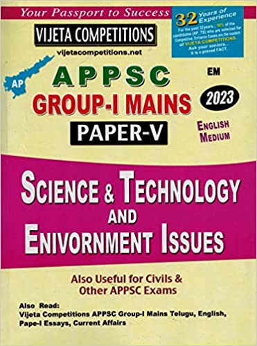 APPSC Group I Mains Science and Technology and Environment Issues [ ENGLISH MEDIUM ] Feb 2023Ed Vijetha