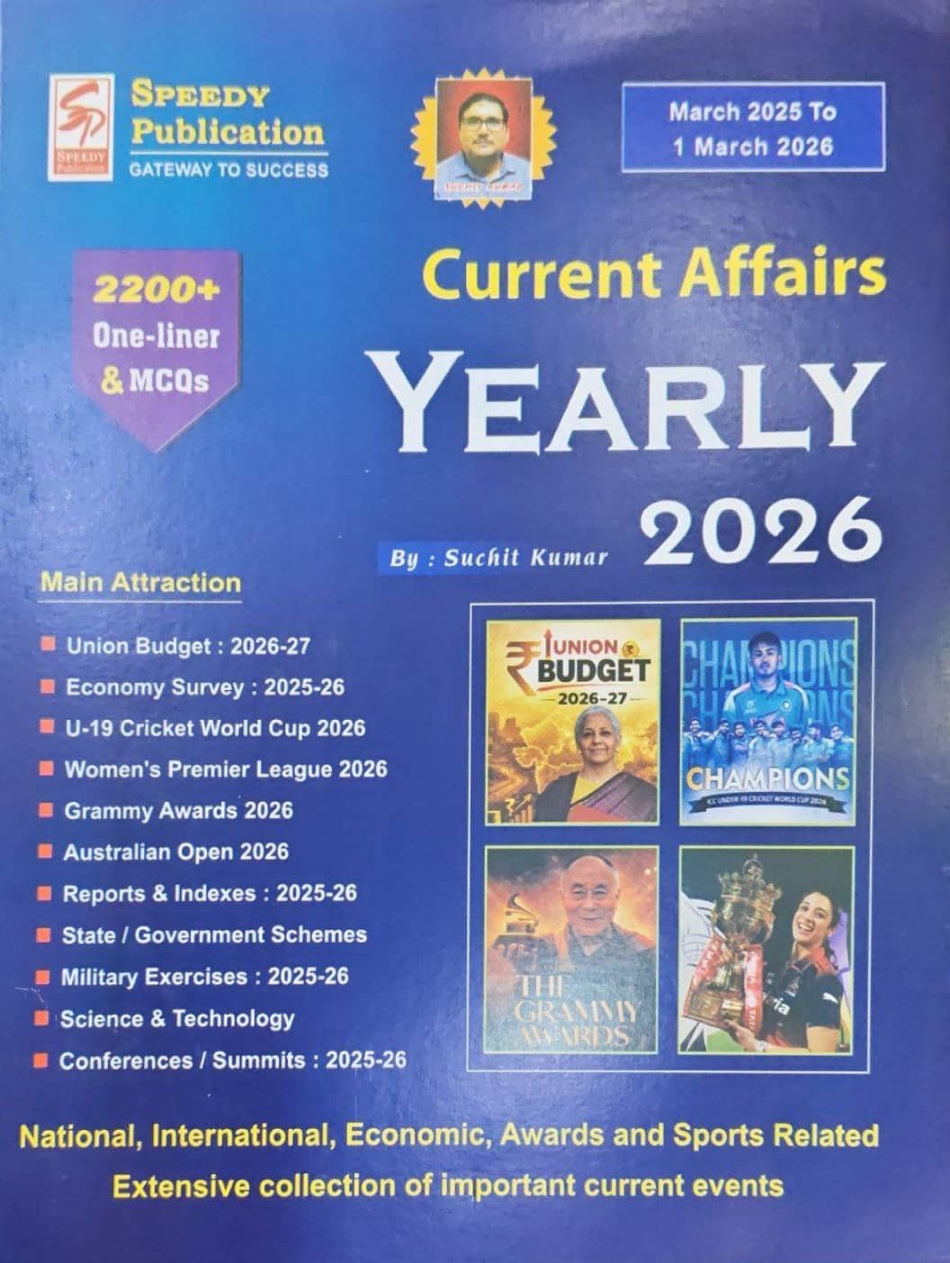 SPEEDY Current Affairs Yearly March 2025 to March 1 2026[English Medium]