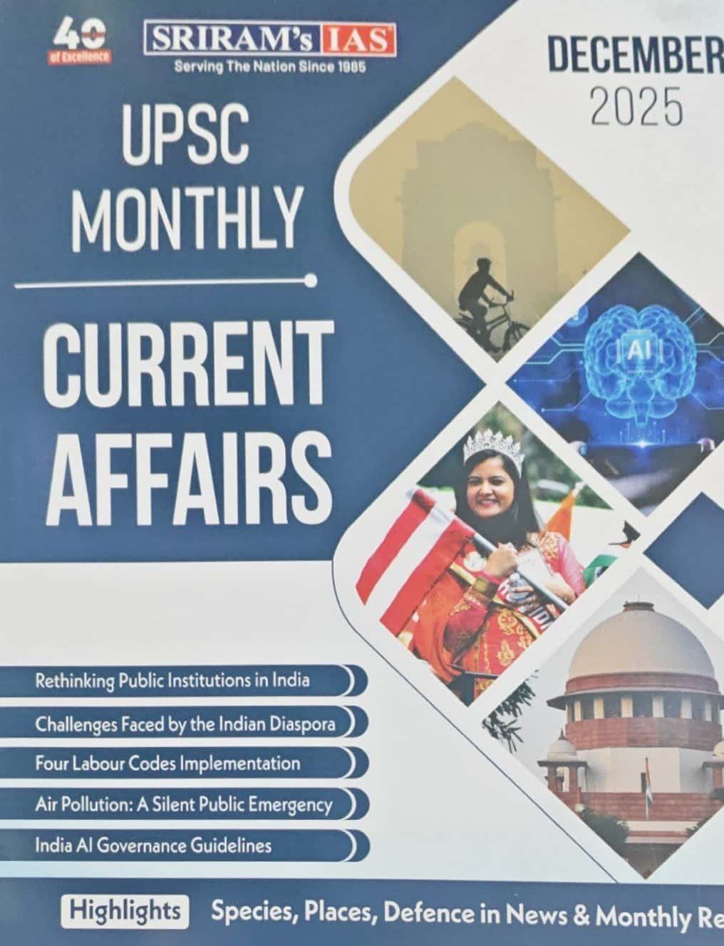 SRIRAM IAS UPSC Monthly December 2025 Current Affairs[English Medium]
